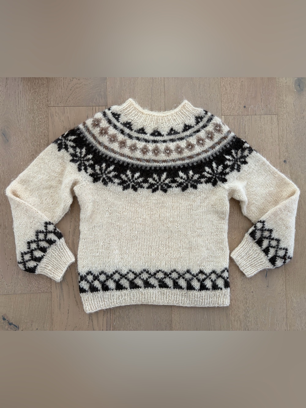 Hand Knit Lopapeysa Nordic Wool Sweater
